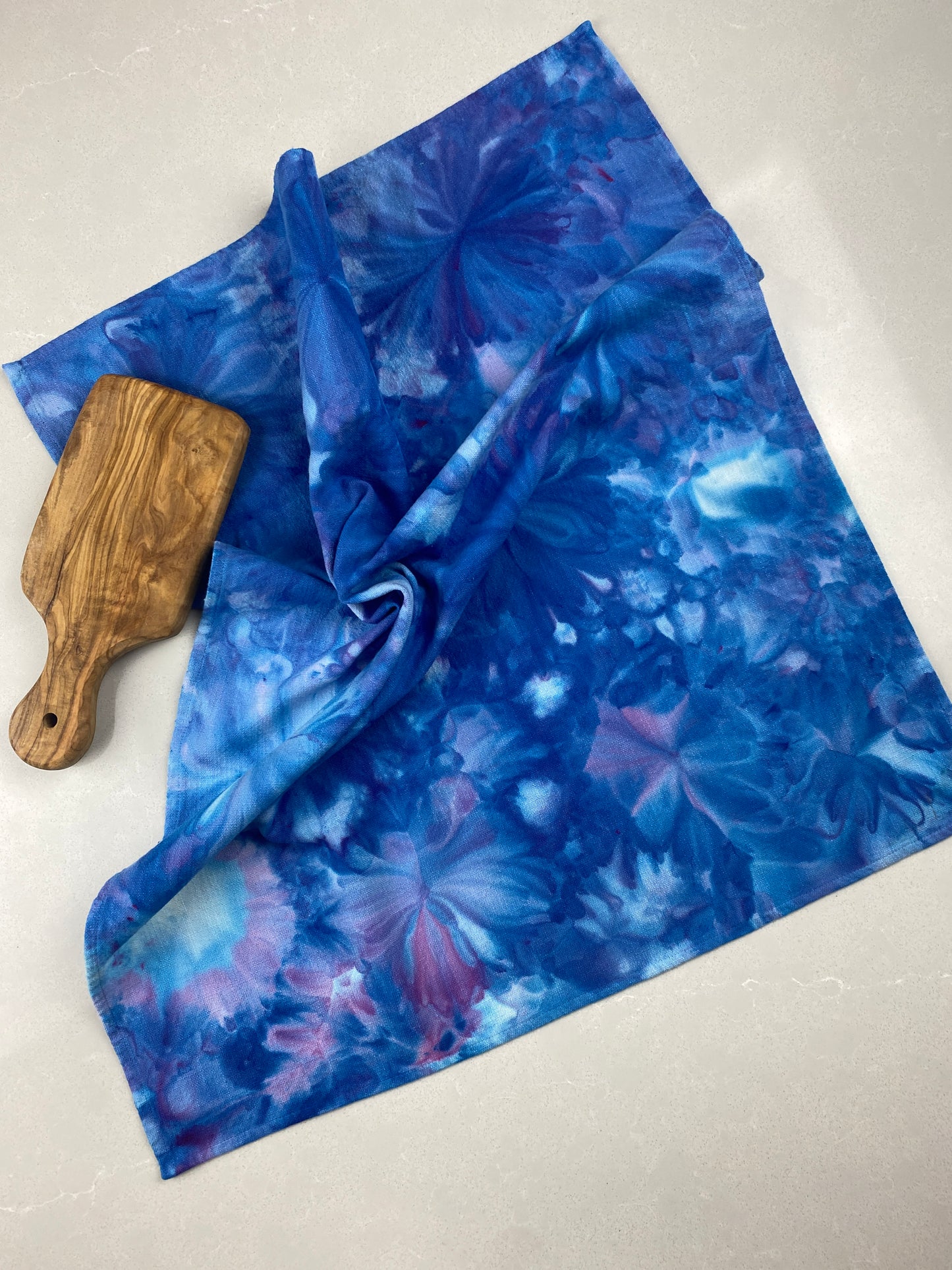 Ice-dyed Tea Towel: 100% Linen